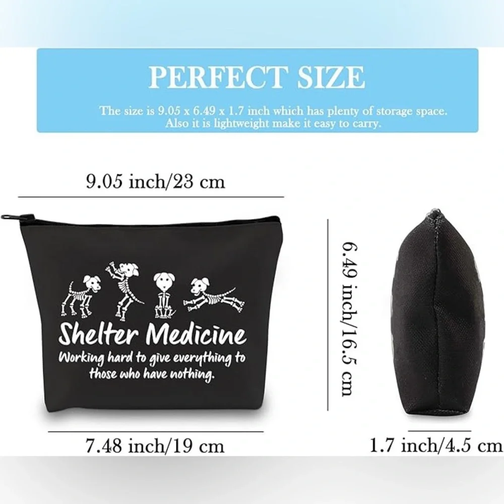 GJTIM women’s Shelter Medicine Graphic Makeup Bag